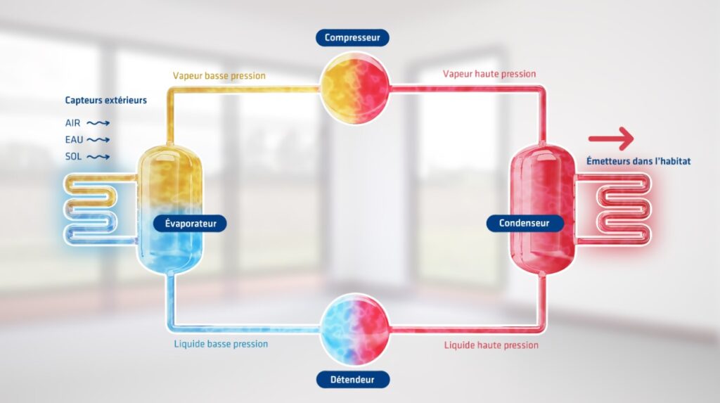 Comment fonctionne une pompe à chaleur